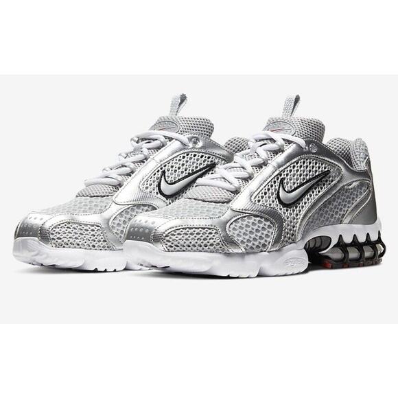NEW Nike Air Zoom Spiridon Cage 2 Metallic Silver Black CJ1288-001 Men’s Size 14 main image 5